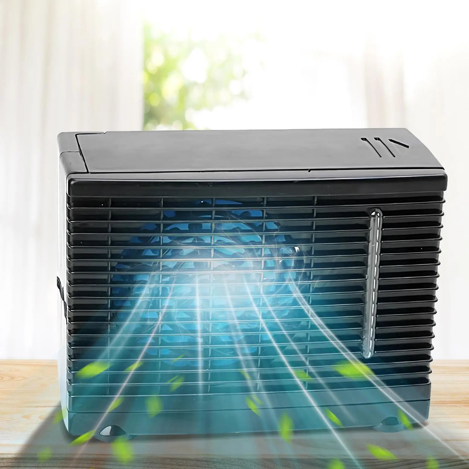 12V Mini Portable Car Air Conditioner Fan, Evaporative Water Cooling Air Cooler with Water Tank, Personal Cooling Appliance Fans