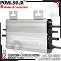 POWLSOJX Dual Input Solar Inverter 1000W/1250W - PV + Battery, 180-265V Grid-Connected with Zero Export, Smart App Control