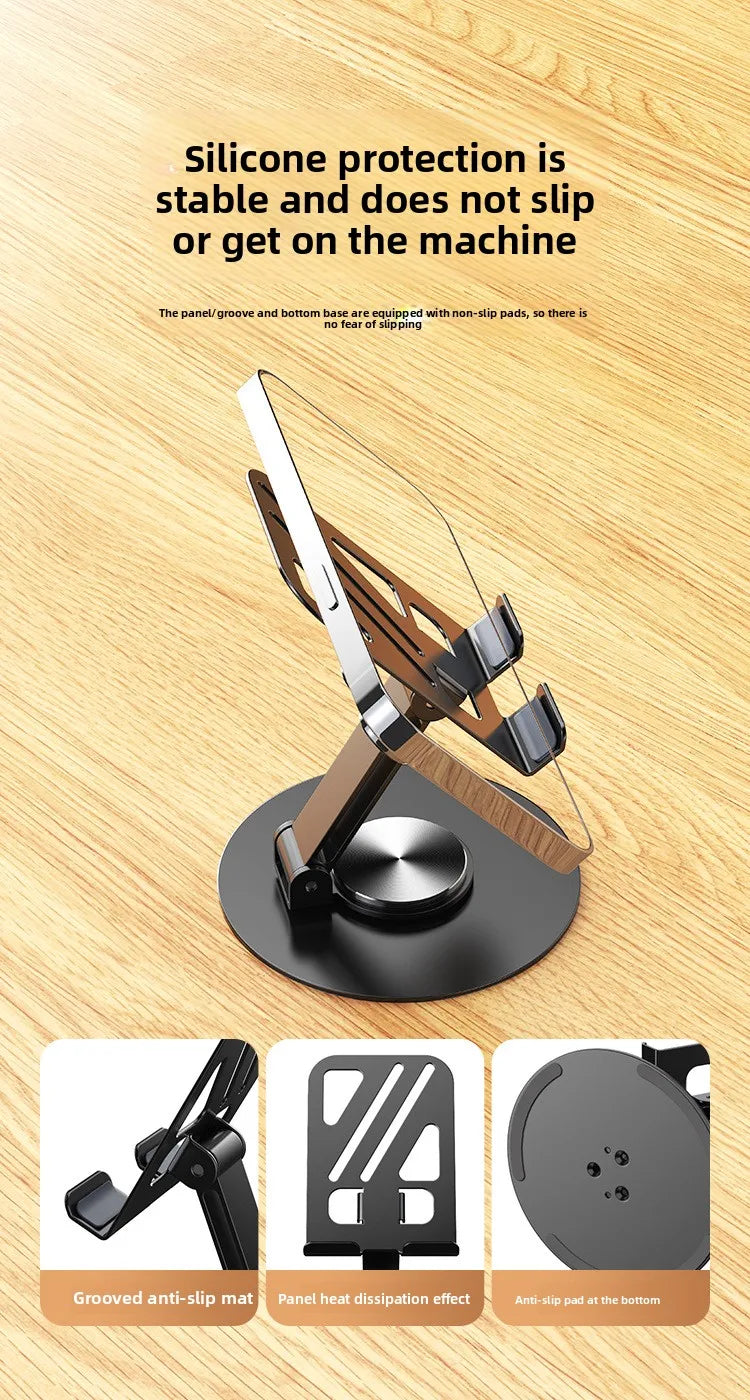 360° Rotation Portable Tablet Holder For iPad iPhone 15 Xiaomi Folding Lazy Desktop Live Mobile Phone Stand Mount Bracket