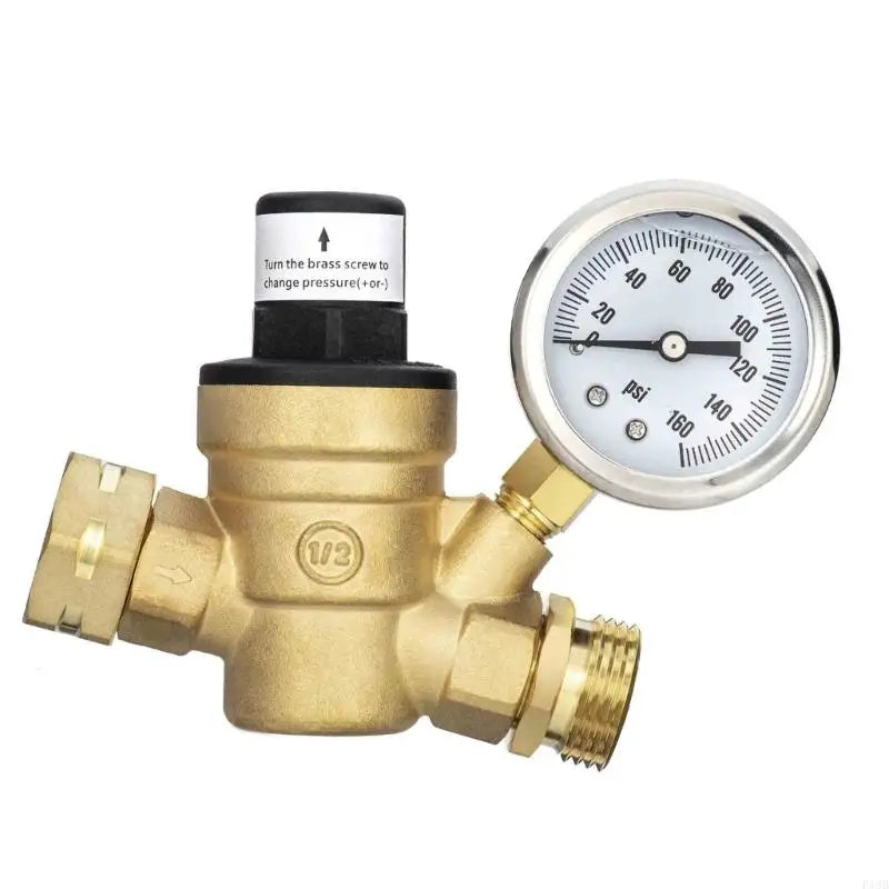 F19B Water Pressure Regulator Water Pressure Reducer for Campers Knob Adjustable