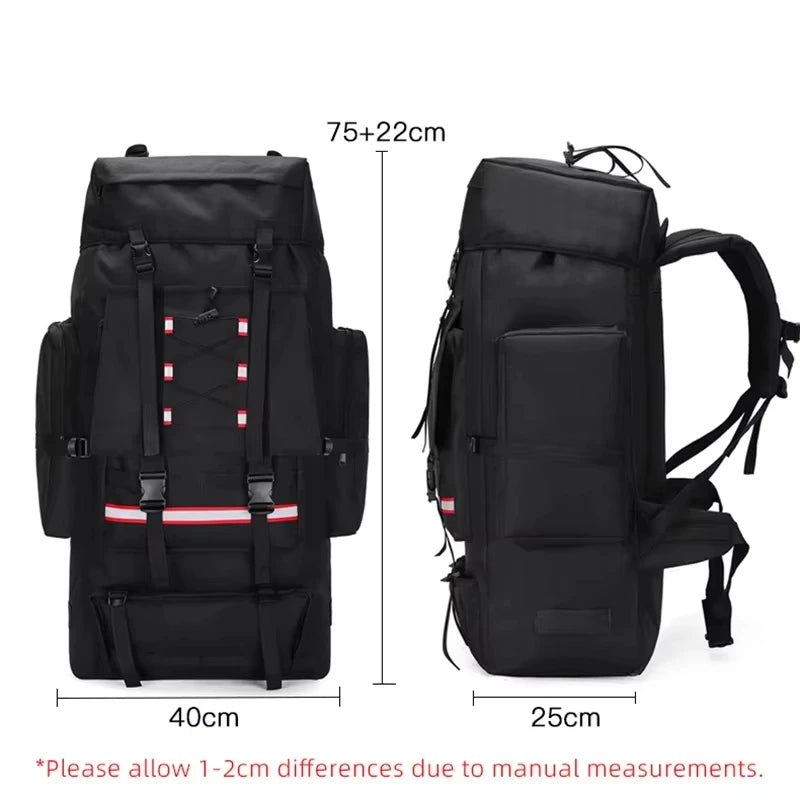 Outdoor Climbing Backpack Large Capacity Outdoor Travel Sports Luggage Bag Hiking Trekking Camping Mountaineering Men Rucksack