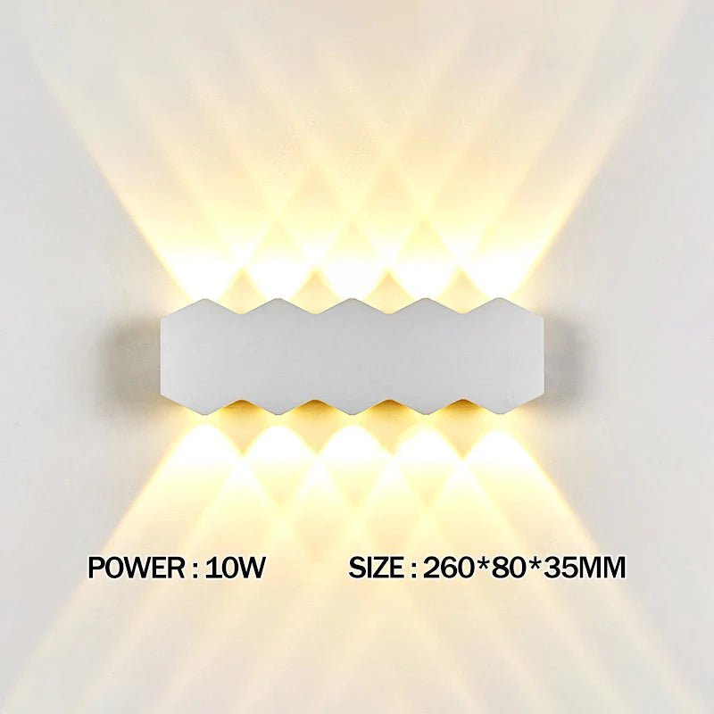 LED Wall Lamp Waterproof Outdoor Wall Light Porch/Garden/Bedroom Indoor Modern Nordic Sconce Luminaire 2 4 6W 8W 10W 12W 85-265V