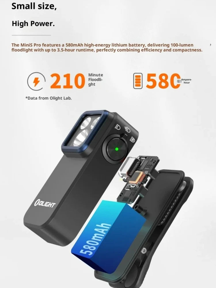 OLIGHT Oclip Pro S Mini Flashlight 600LM EDC Portable Headlight with 5 Light Modes Emergency Signal for Outdoor Use Outdoor Gear