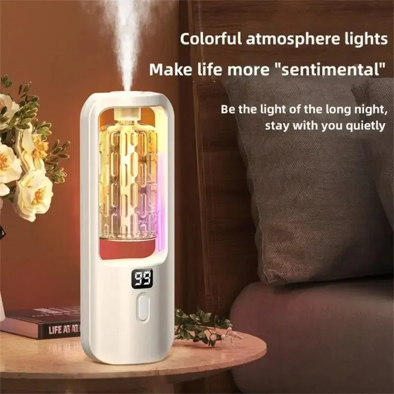 Wall-mounted Oil Aromatherapy Machine Air Purifying Automatic  Diffuser Toilet Deodorization Fragrance Humidifier Colorful Night