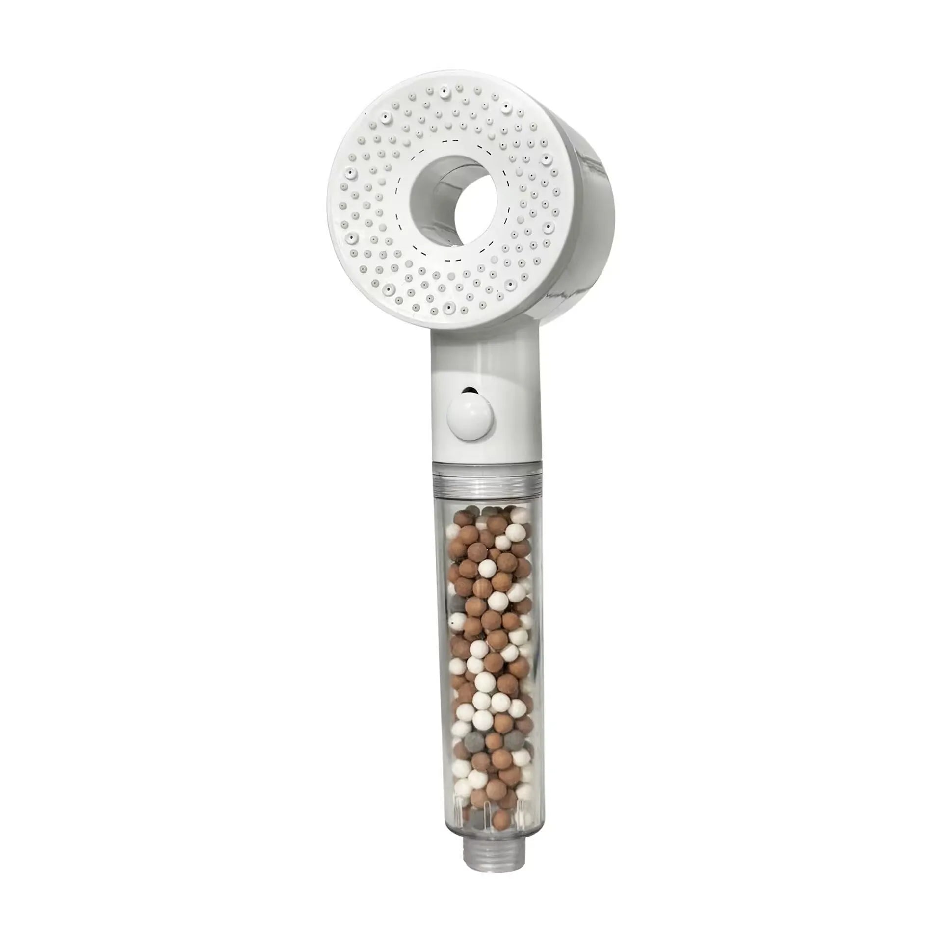 High Pressurized Filter Shower Head 5-mode Adjustable Spa Showerhead One Button Stop Water Saving Shower Bathroom Accessories