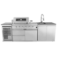 Custom Modular Outdoor BBQ Backyard Kitchen 304 Stainless Steel Outdoor Kitchen Can Assemble Freely Sink Refrigerator