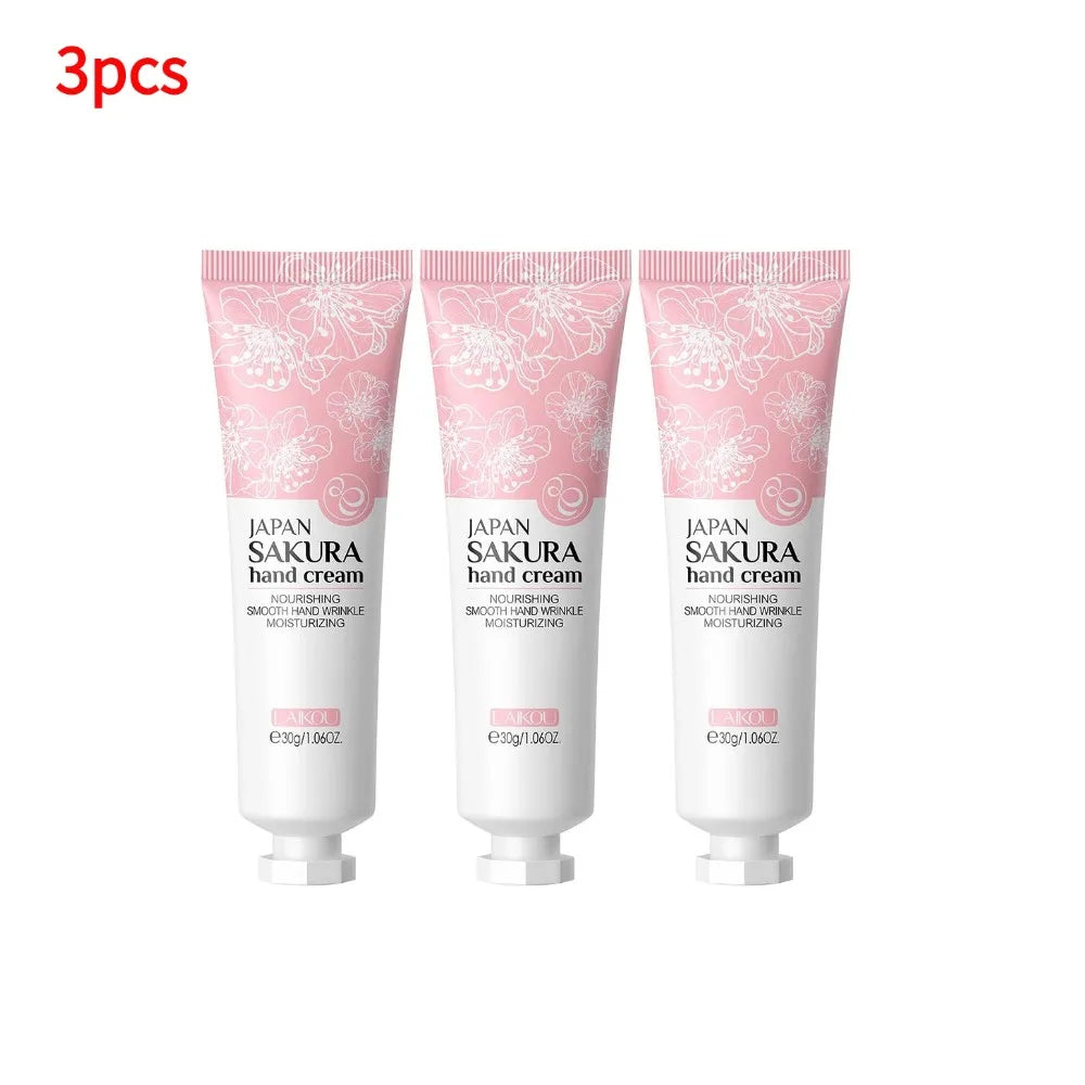 Sakura Hand Cream Whitening Wrinkle Removal Anti-crack Moisturizing Skin Care Cracked Repair Products Repair Hand Gream
