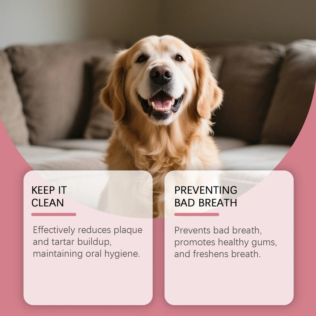 30ML Pet Oral Care Spray Gentle Formula Cleaning Teeth Stains Refreshing Breath Promote Gum Health Non-irritating Pet Oral Mist