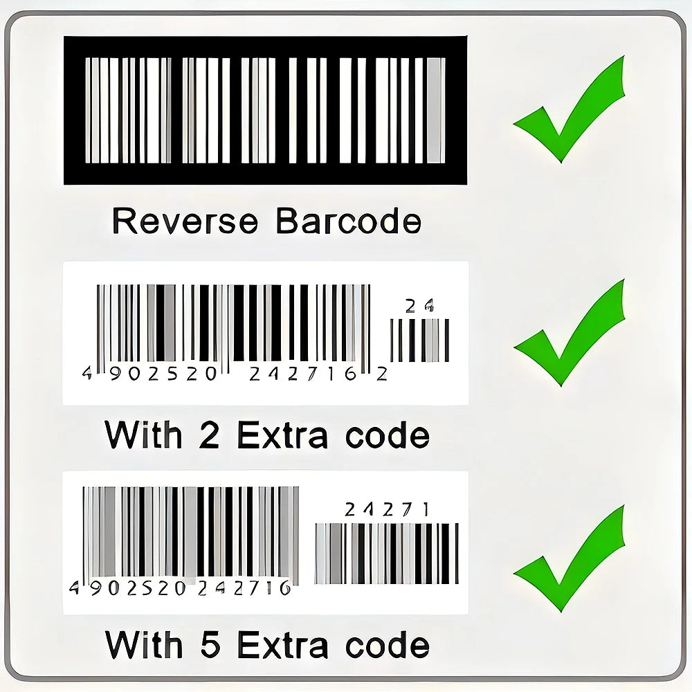 1680S USB 2D Barcode Scanner,Wired Automatic QR Code Scanner with Long USB Cable for POS Mobile Payment,Supermarket,Warehouse