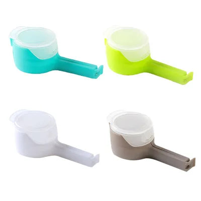 Snack Sealing Clip Fresh Keeping Sealer Clamp Plastic Food Saver Travel Kitchen Gadgets Seal Pour Food Storage Bag Cap Clip