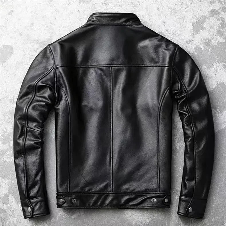 Men's Cycling Jacket Retro Casual Loose  Outdoor Cycling Hiking Camping Travel Home Workwear Men's Motorcycle Leather Jacket