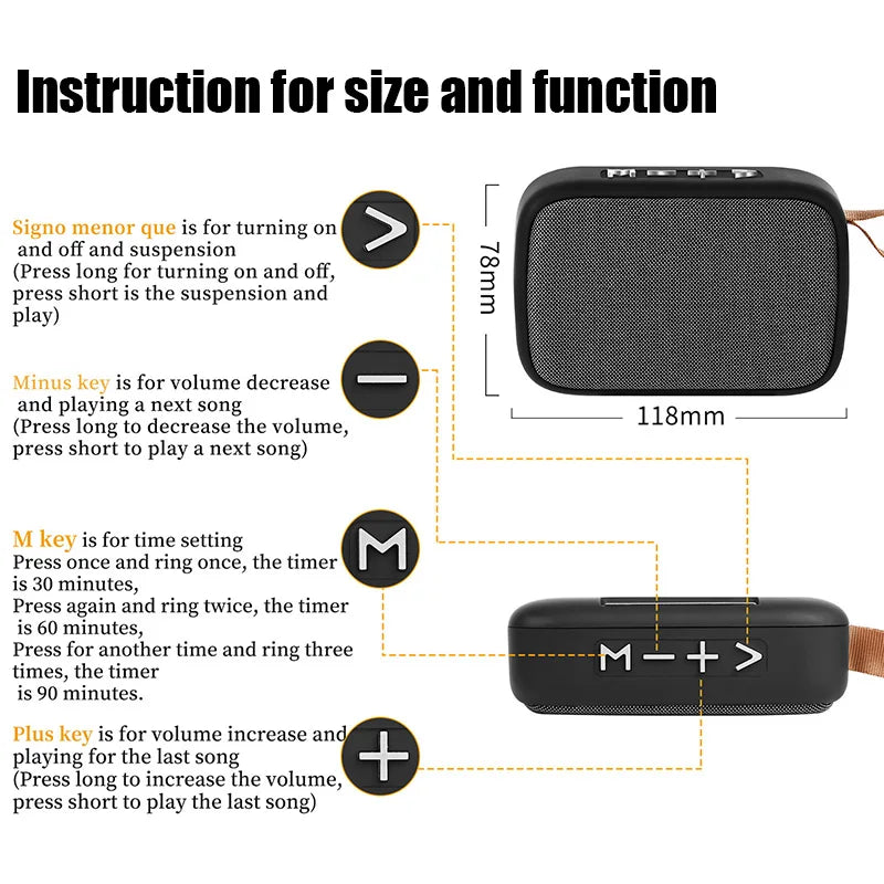 Portable Speakers Outdoor Bluetooth Mini Loudspeaker Wireless Column 3D Stereo Music Player Waterproof Surround HiFi Sound Box