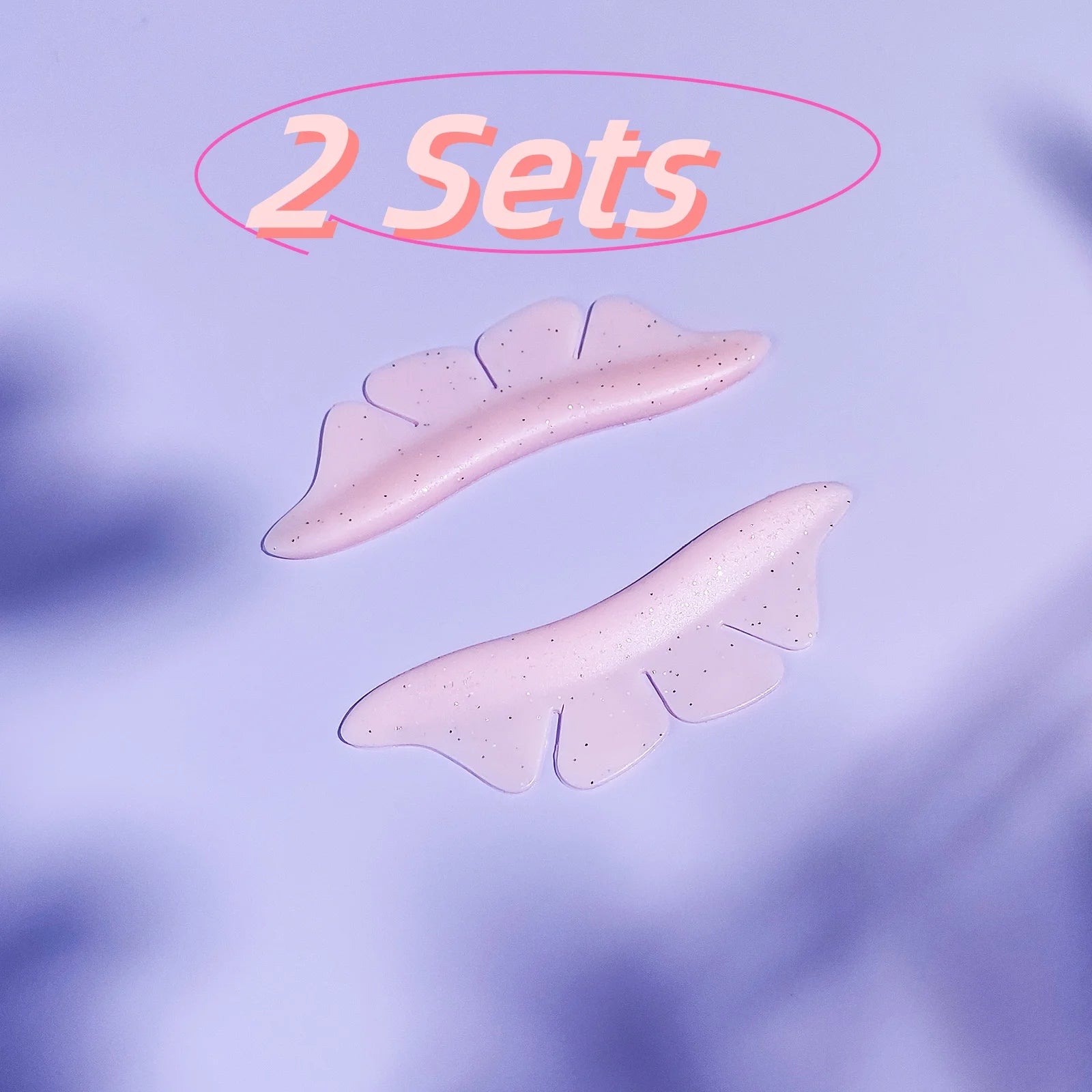 Libeauty 1 Pair Silicone Glitter Butterfly Lash Lift Shield Eyelash Perm Pads Lash Lifting 3D Eyelash Curler Accessories Tool