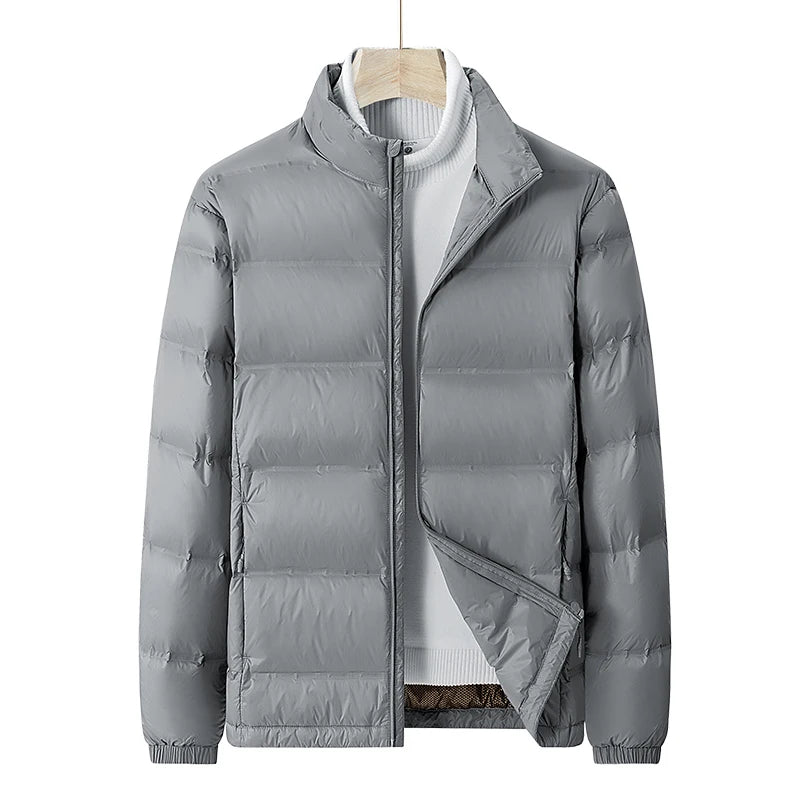 Men Winter Stand Collar Down Jacket Warm Windproof Coat Men Casual Lightweight Puffer Jacket Waterproof High Quality jacket Male