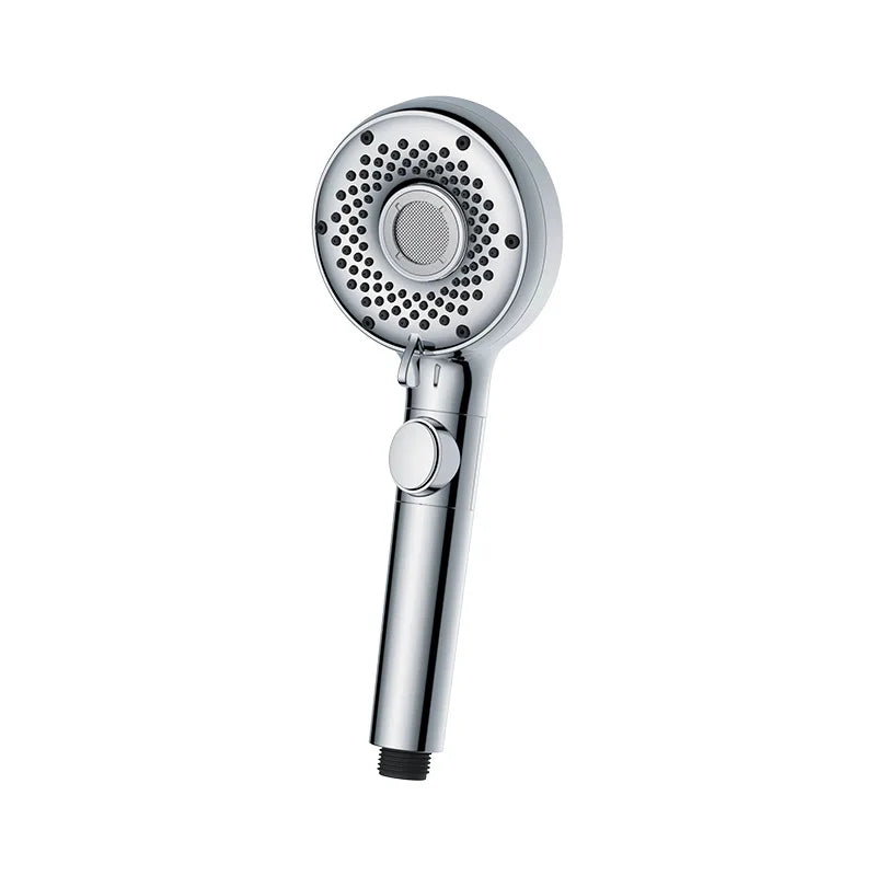 5 Spray Modes Shower Head with One Touch Button Large Water Outlet Nozzles High Pressure Showe Head for Bathroom Accessories