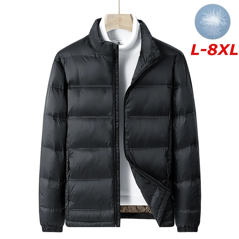Men Winter Stand Collar Down Jacket Warm Windproof Coat Men Casual Lightweight Puffer Jacket Waterproof High Quality jacket Male