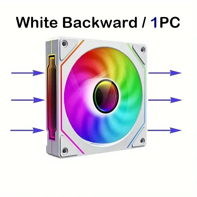 PRISM IV PRO Case Cooling Fan 120mm 5V 3 PIN ARGB, 12V 4 PIN PWM, for CPU & Case,Infinity Mirror Series,1650 RPM, 65 CFM