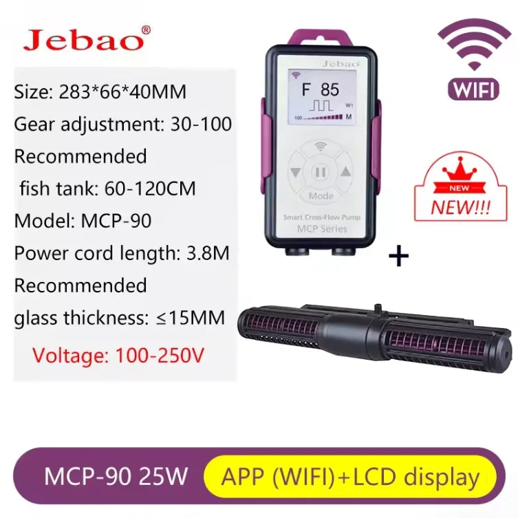 Jebao Jecod Marine Aquarium Wave Maker For Wireless Master Slave Pump Control WIFI DCW MCP 70 90 120 150 Cross Flow Wave Pump