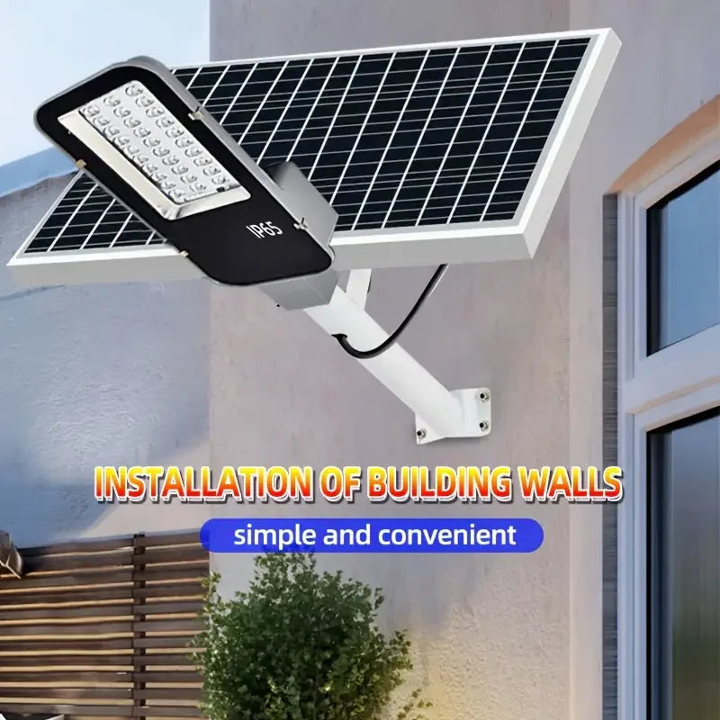 Solar street light Waterproof LED 6500k Solar Light Backyard Street Lamps with remoto control garden Security Flood Lighting