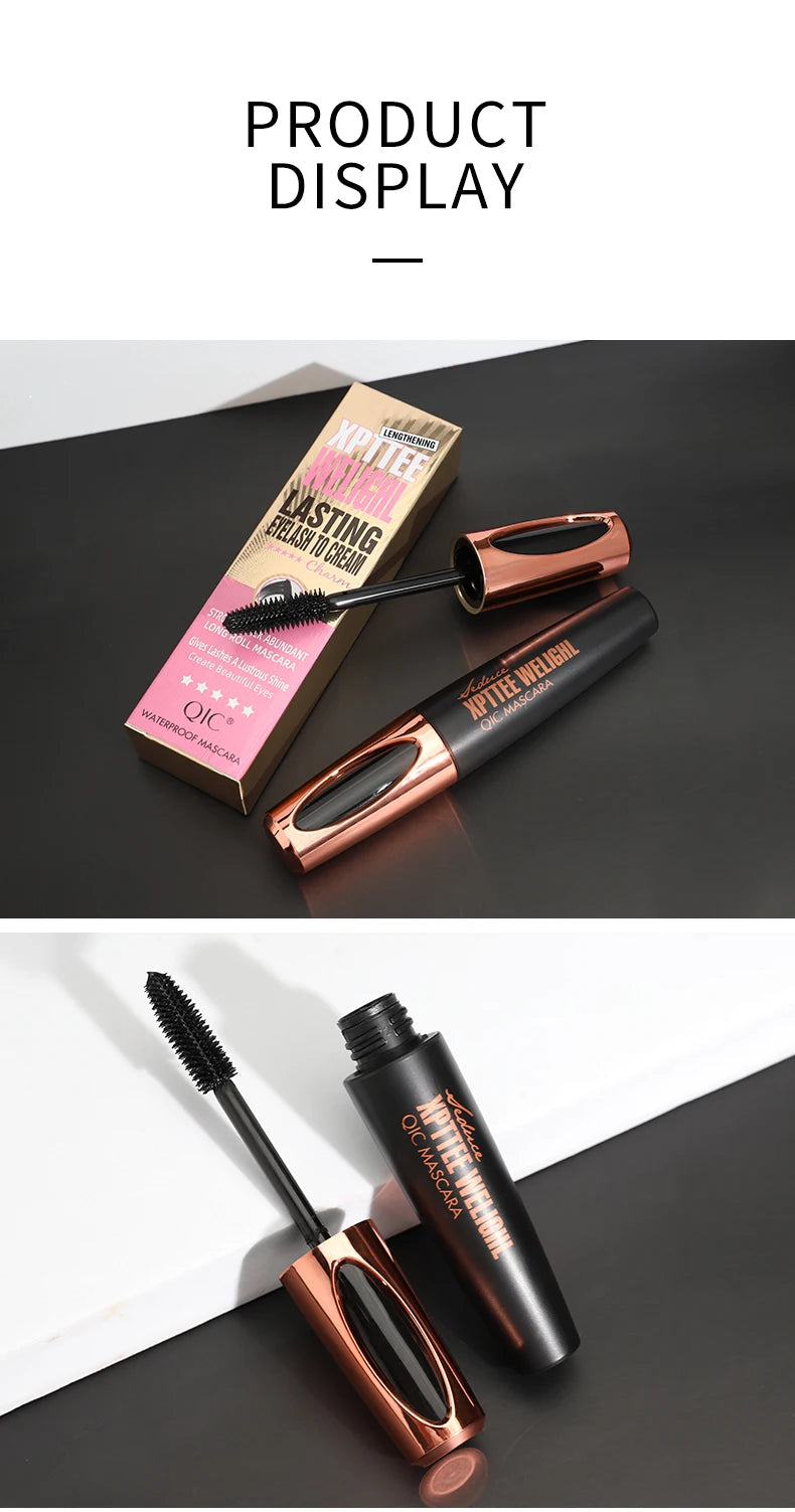 1PC 4D Silk Fiber Lash Curling Mascara for Eyelash Extension Black Thick Long Waterproof  Eye Lashes Mascara Makeup Cosmetics
