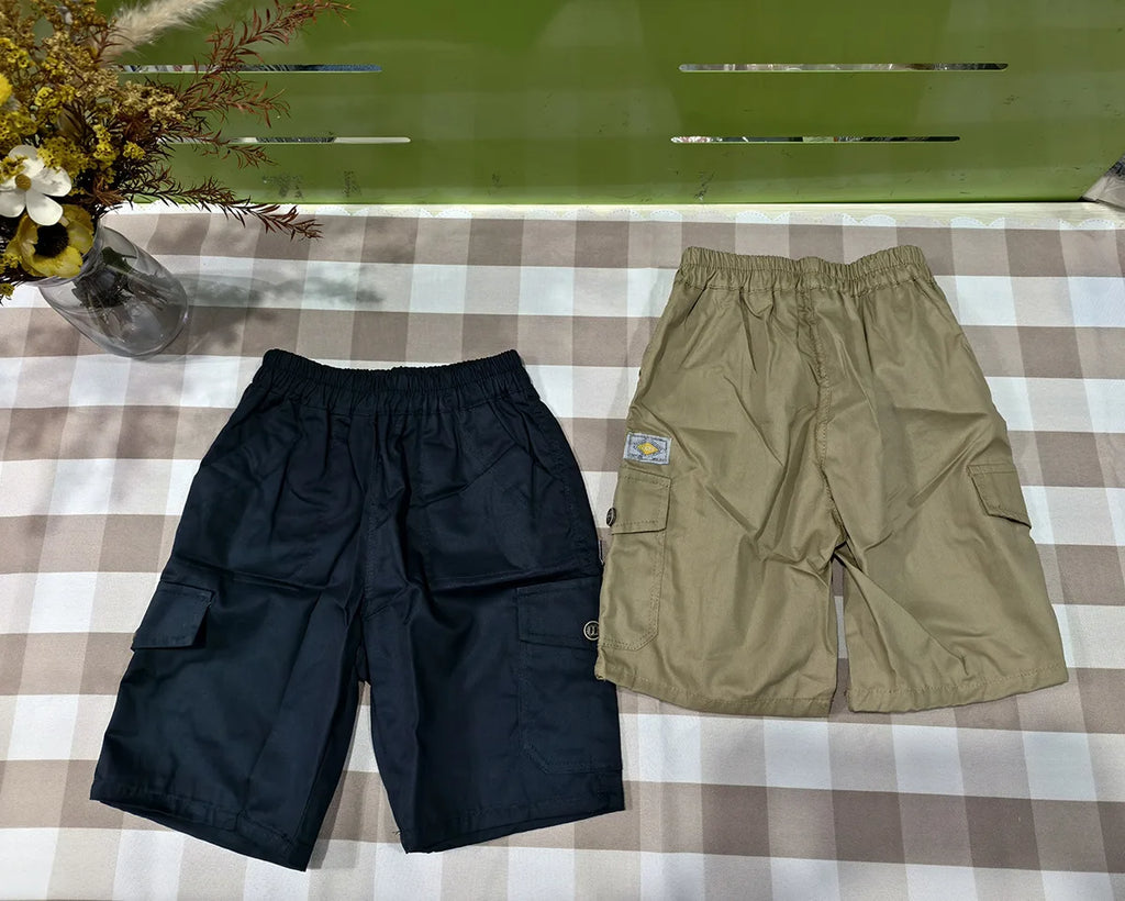 2026 New Summer Teenage Short Boys Pants 3-14 Years Old Big Pocket Trousers For Kids Children Birthday Present