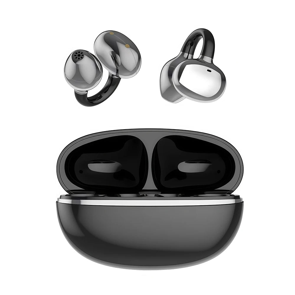 Original TWS Bluetooth Earphones Ear Clip Earring Wireless Headphones with Mic Calling Touch Control Sports Headsets