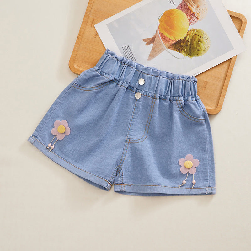 1pcs Kids Baby Summer Cool Cute Denim Clothing Shorts Pants Jeans Clothes Children Girls Casual Short Trousers Infant Bottoms