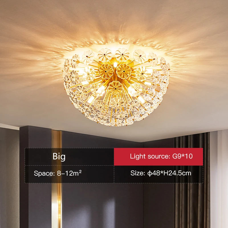 Postmodern Flower ceiling light Luxury scandinavian lamp Bedroom Study Room Living Room Dining Room girls room ceiling lamp