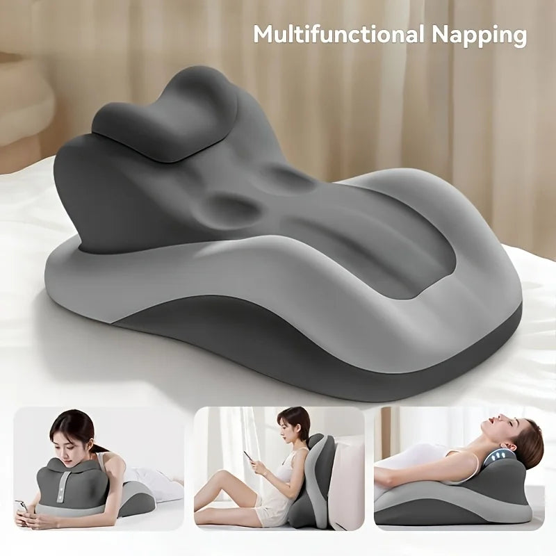 Adjustable Wedge Pillow, Ergonomic Prone Cushion Designed for Comfortable Phone Use And Gaming in Bed. Contoured Support