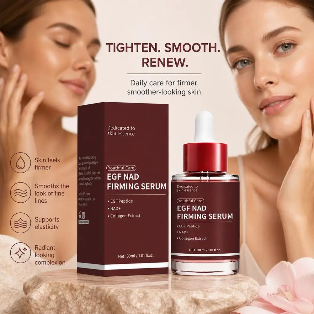 EGF NAD+ Firming Serum, Anti-Aging Facial Essence for Skin Tightening, Collagen Repair Moisturizing Liquid, Elasticity Care 30ml
