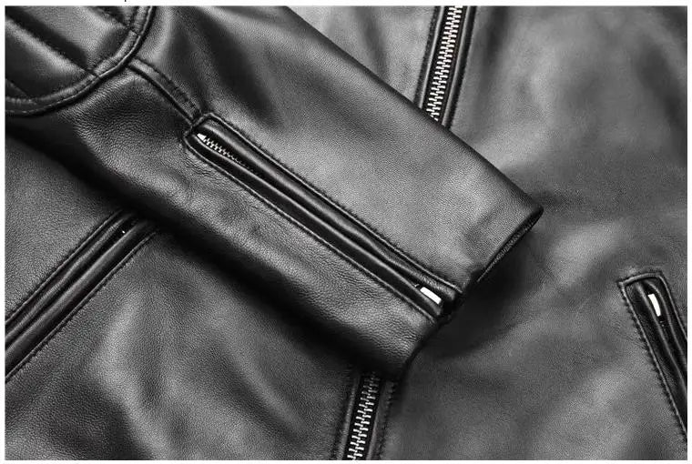 YR!Wholesales.Mens Real Natural Cowhide Cloth.100%.Cool Motor Rider Leather Jacket.Plus Size Slim Fit Real Leather Cloth