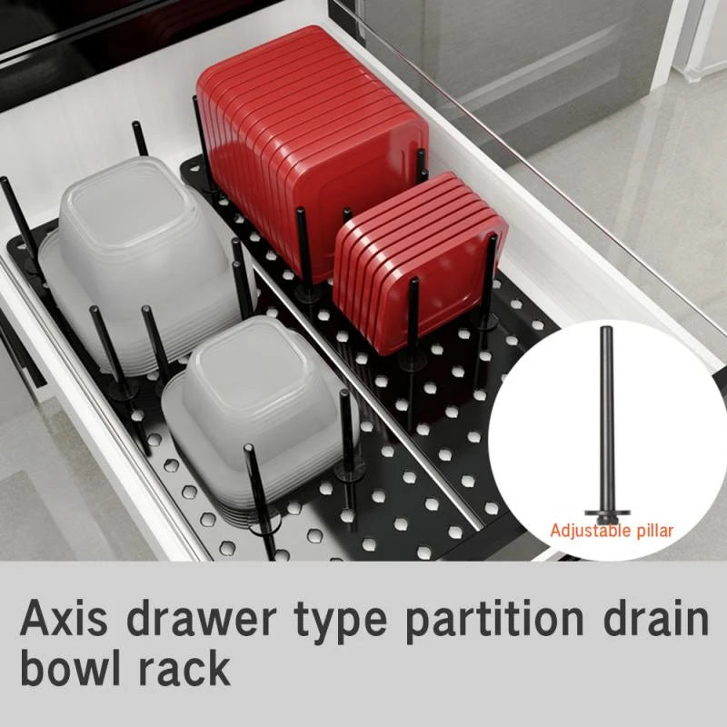 Kitchen Organizer Dish Drying Rack Plates Shelf Removable Plastic Holder Dish Rack Sink Draining Storage Stand Home Accessories