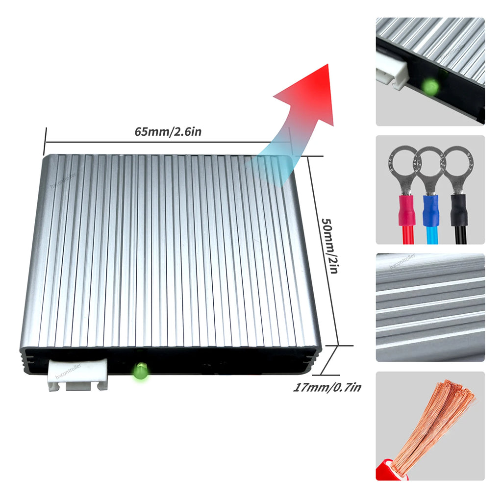0-10A Digital Display Battery Equalizer 24V 48V 60V 72V 96V LED Voltage Showing Battery Balancer For 2X12V Lifepo4 GEL Battery