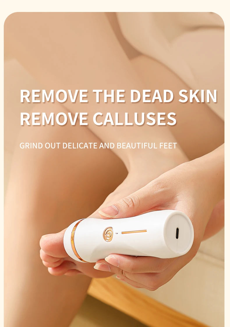 HOMEFISH Electric Foot Grinder Automatic Foot Callus Rubbing Pedicure Dead Skin Callus Remover for  Foot Beauty Machine