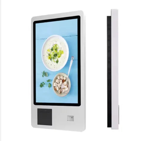 Wall-Mounted 21.5/23/27/32-Inch Touch Screen Self-Service Payment Ordering Kiosk For McDonald's & KFC With Queue Management SDK