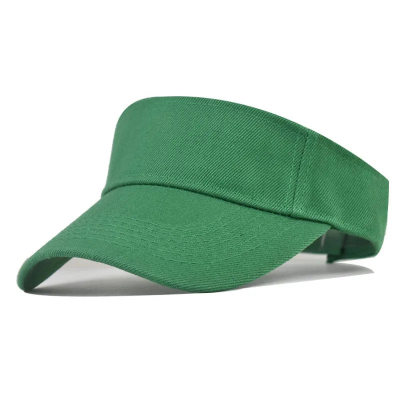 Tennis Visor Cap Solid Empty Top Cotton Men's Caps Visors for Women Baseball Hats Outdoor Sports Gorro Con Visera Dropshipping