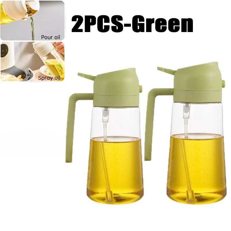 200/300/500ml Oil Spray Bottle BBQ Cooking Olive Oil Sprayer Plastic Baking Oil Spray Empty Bottle Vinegar Bottle Or  Oil brush