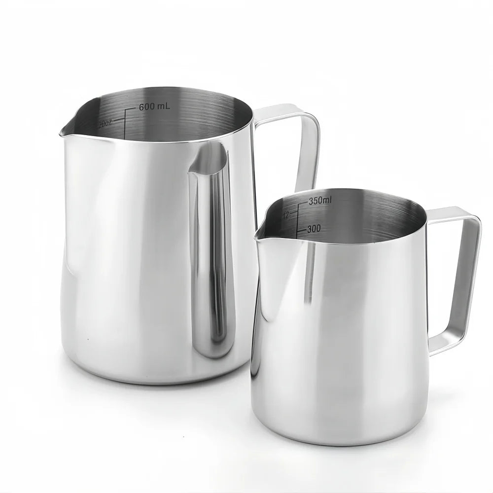 304 Stainless Steel Coffee Milk Frother Jug With Scale Cafe Barista Professional Steam Espresso Coffee Latte Art Kitchen Tools
