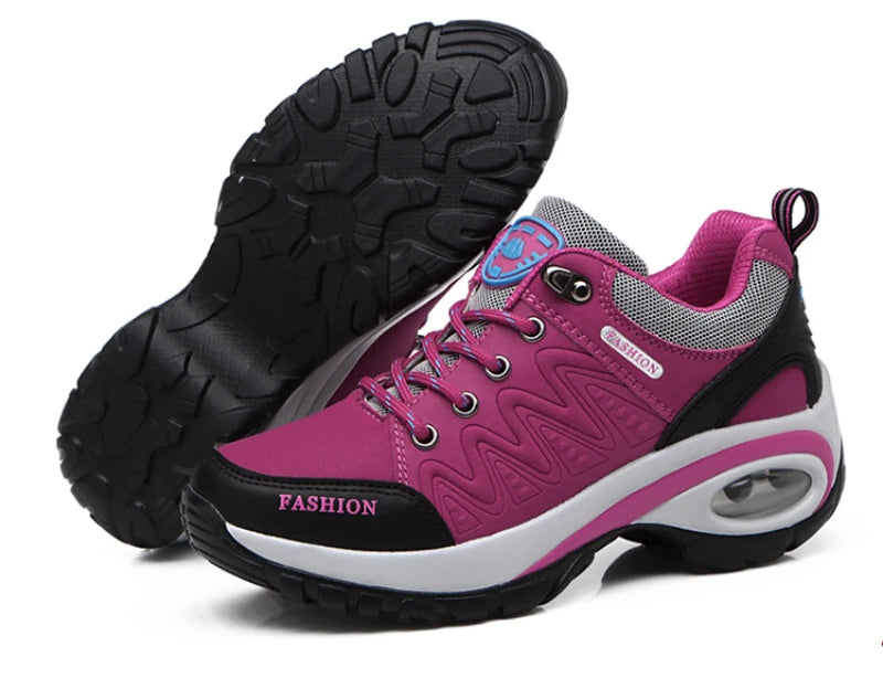 Casual Shoes For Spring And Autumn For Women, Thick Sole Shock-Absorbing Cushion Outdoor Shoes Middle-Aged Mother Travel Shoes