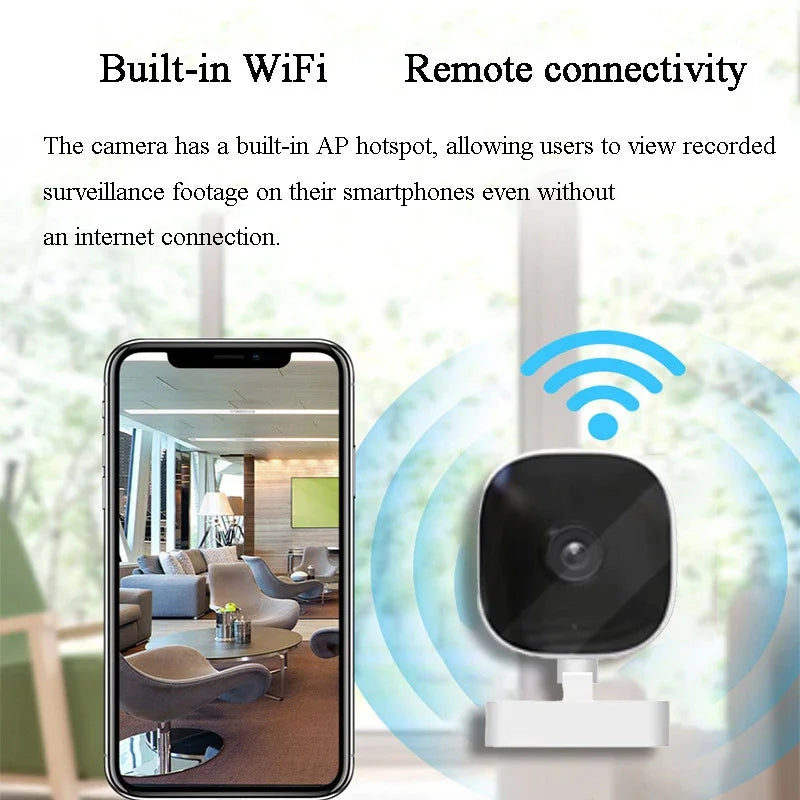 4K Mini Security Camera IP65 Waterproof Full Color Night Vision Motion Detect Surveillance Wifi Monitor with 2 Way Audio 2026
