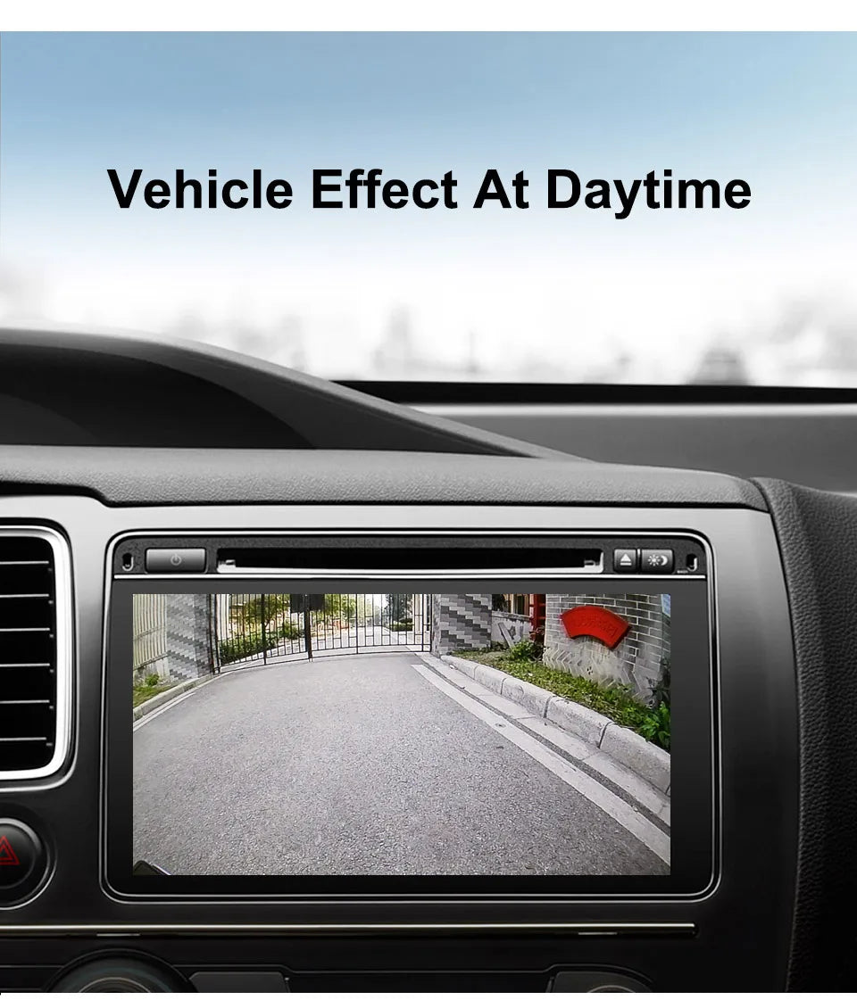 Smartour 4K AHD 1920*1080P Car Reverse Camera Rearview HD Night Vision 180" Fisheye Lens Auto Parking Frontview Assistance