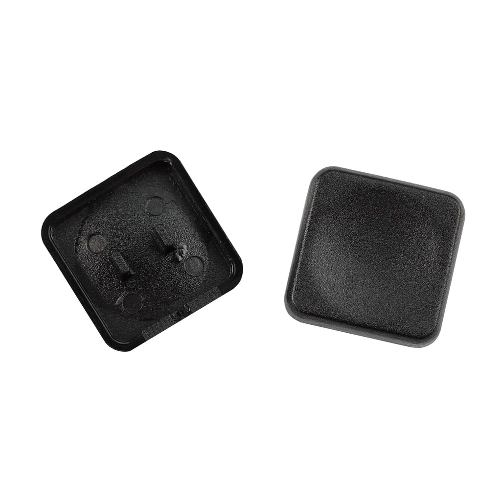 YMDK Square Round 1u Low Profile Blank Black White Keycaps PBT Material DIY for 1350 Switches Mechanical Keyboard