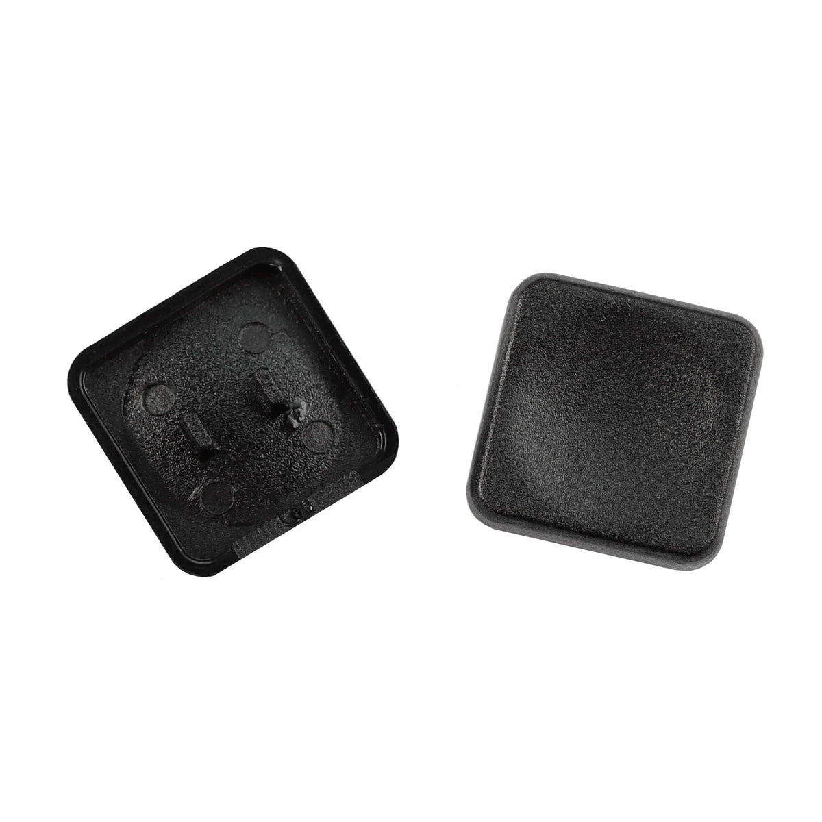 YMDK Square Round 1u Low Profile Blank Black White Keycaps PBT Material DIY for 1350 Switches Mechanical Keyboard