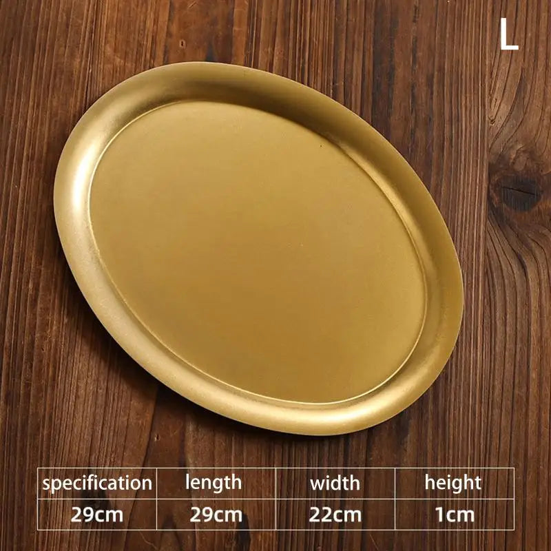 Kitchen small tools, multi size stainless steel plates, lunch containers, snack plates, dumpling plates, platters