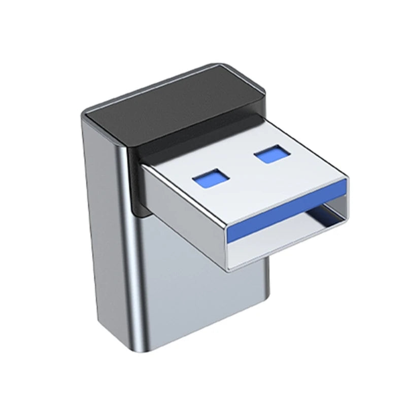 90 Degree Right Up Down Angled USB3.0 Male to Female Extension Adapter for Laptop PC USB Extension Converter XX9A
