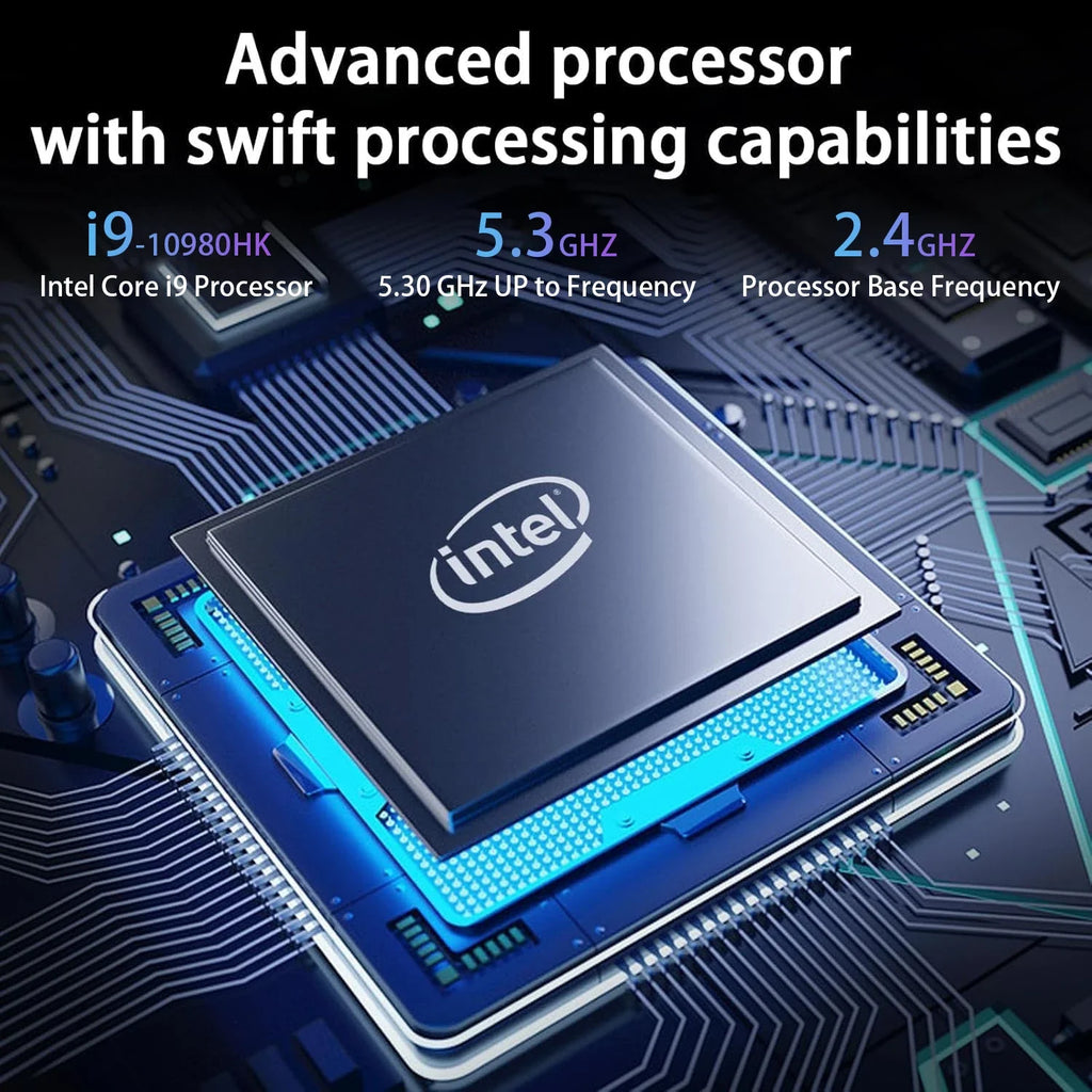 Core I9 Laptops Windows 11 Pro Intel Core I9 10980HK 16GB RAM 1/2TB SSD Gaming Laptops 1920*1080 Office Notebook Laptop