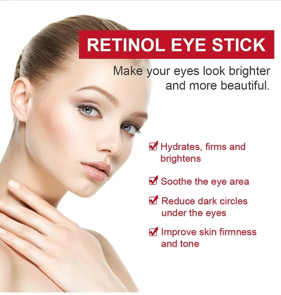 Lakerain Retinol Eye Stick Instant Repair Serum Lightening Dark Circles Firming Skin Eye Care For Women