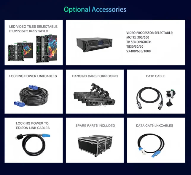 P2.6 High Bright LED Stage Display 500*500mm Die Cast Rental LED Screen for Music Festival School