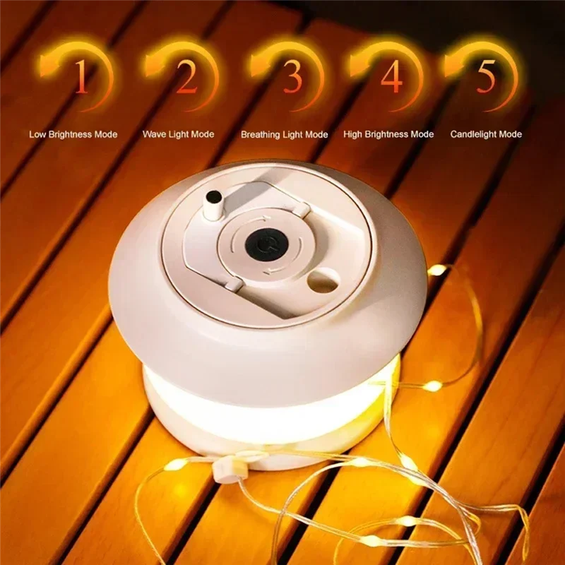 SOFT-20 Meter Tape Measure Camping Lantern Rechargeable Tent Ambient Light Emergency Lamp For Outdoor Activity