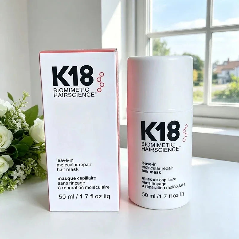Popular K18 50ML Leave-In Molecular Repair Hair Mask Deep Conditioning Keratin Treatment Soften Hair Healthy Smoothing Hair Care